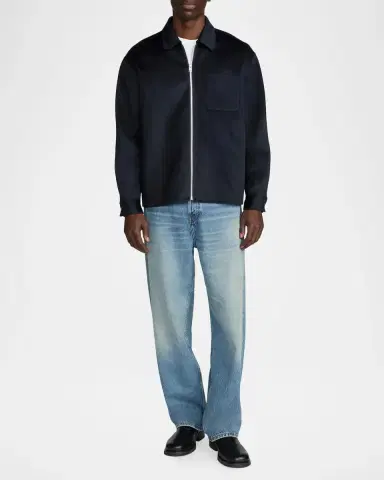 Frame Double Face Wool Zip-Front Shirt Jacket | Thumbnail 2
