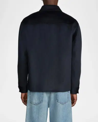 Frame Double Face Wool Zip-Front Shirt Jacket | Thumbnail 3