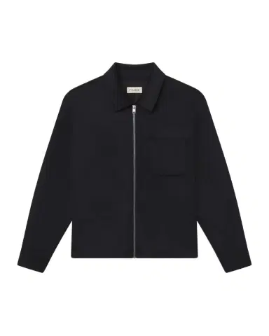 Frame Double Face Wool Zip-Front Shirt Jacket | Thumbnail 1