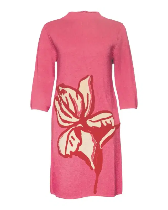 Frances Valentine Annie Floral-Embroidered Knit Mini Dress