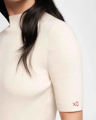 Frances Valentine Marie Mock-Neck Cotton Knit Sweater | Thumbnail 4