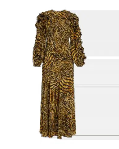 Ulla Johnson Sabrina Long-Sleeve Silk Maxi Dress | Thumbnail 2