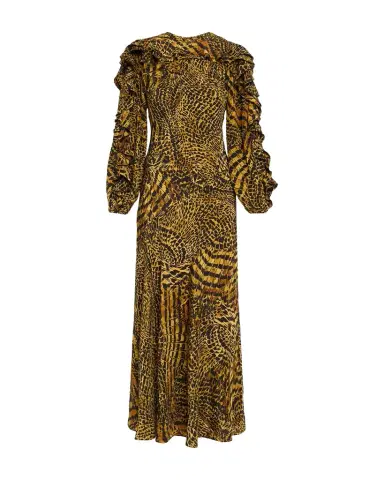 Ulla Johnson Sabrina Long-Sleeve Silk Maxi Dress | Thumbnail 1