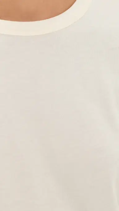Pistola Melika Quarter Sleeve Crew Neck Tee oft White | Thumbnail 6