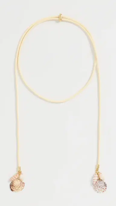 Logan Tay Shell Drop Wrap Necklace White One Size | Thumbnail 2