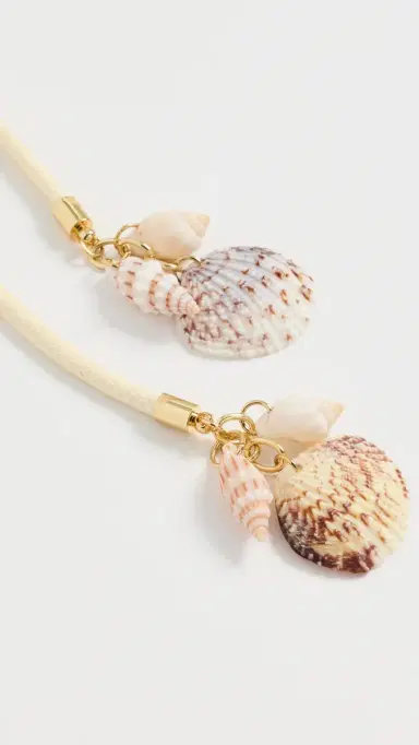 Logan Tay Shell Drop Wrap Necklace White One Size | Thumbnail 5