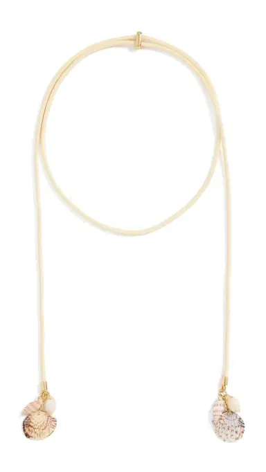 Logan Tay Shell Drop Wrap Necklace White One Size | Thumbnail 6
