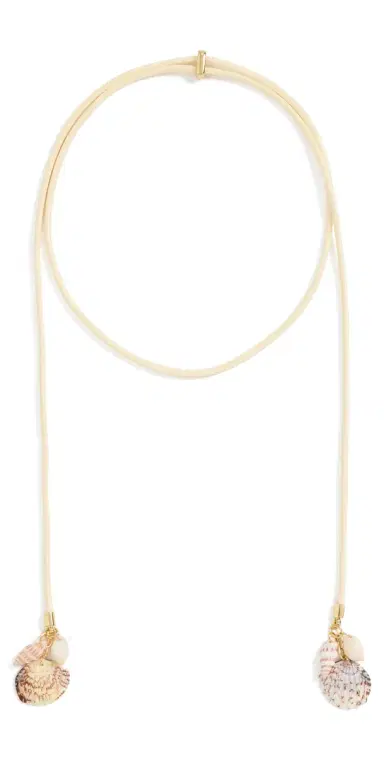Logan Tay Shell Drop Wrap Necklace White One Size | Thumbnail 1