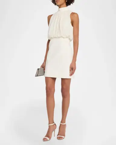 Cinq à Sept Olyssia Sleeveless Gathered Mini Dress | Thumbnail 4