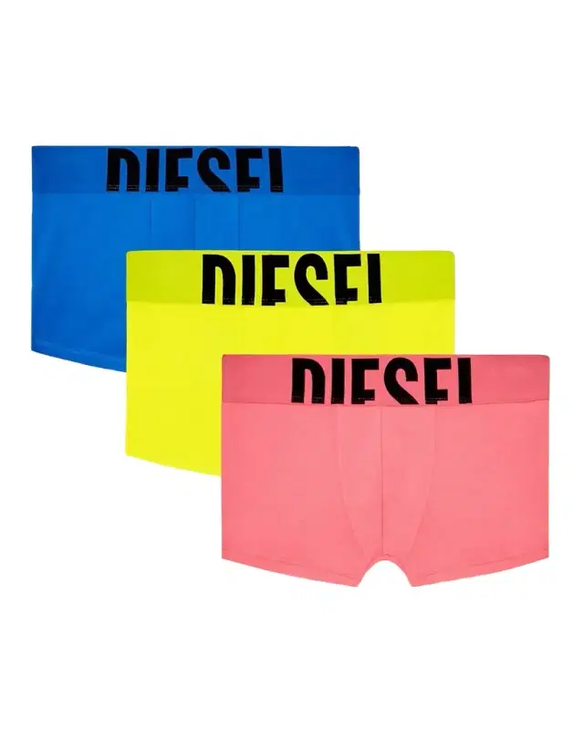 Diesel Men's Damien Multicolor DPop 3-Pack Boxer Briefs