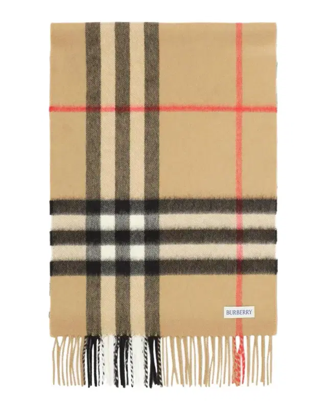 Burberry Crystal-Embellished Check Cashmere Scarf