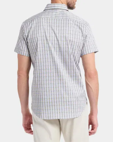 Robert Graham Men's Abbotswell Geometric Stretch-Cotton Short-Sleeve Shirt | Thumbnail 3 Robert Graham Men's Abbotswell Geometric Stretch-Cotton Short-Sleeve Shirt | Thumbnail 3