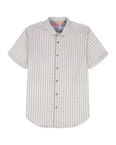 Robert Graham Men's Abbotswell Geometric Stretch-Cotton Short-Sleeve Shirt | Thumbnail 1 Robert Graham Men's Abbotswell Geometric Stretch-Cotton Short-Sleeve Shirt | Thumbnail 1