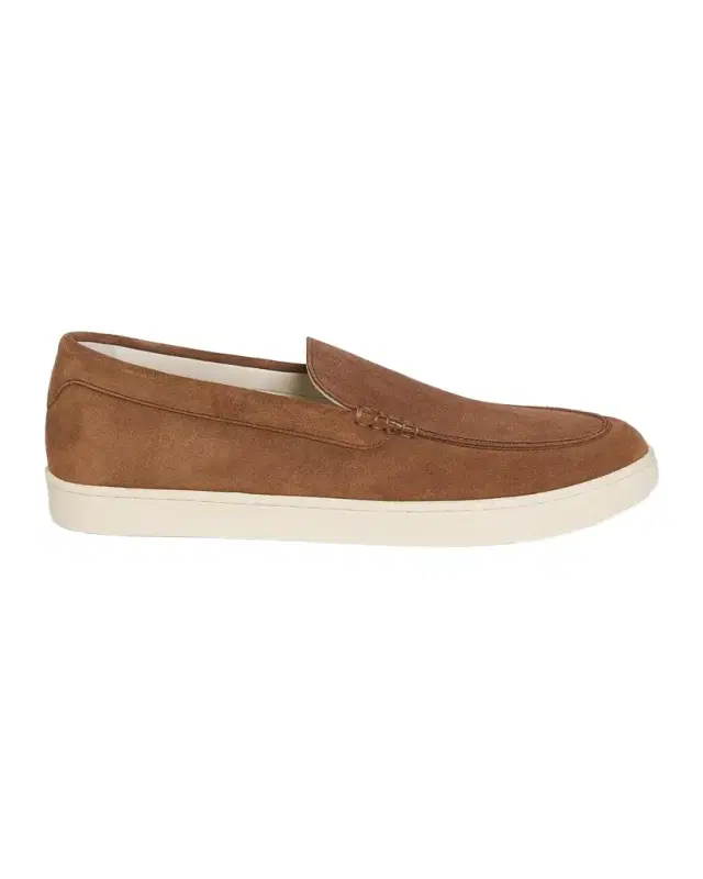 Brunello Cucinelli Men's Hybrid Venetian Suede Slip-Ons