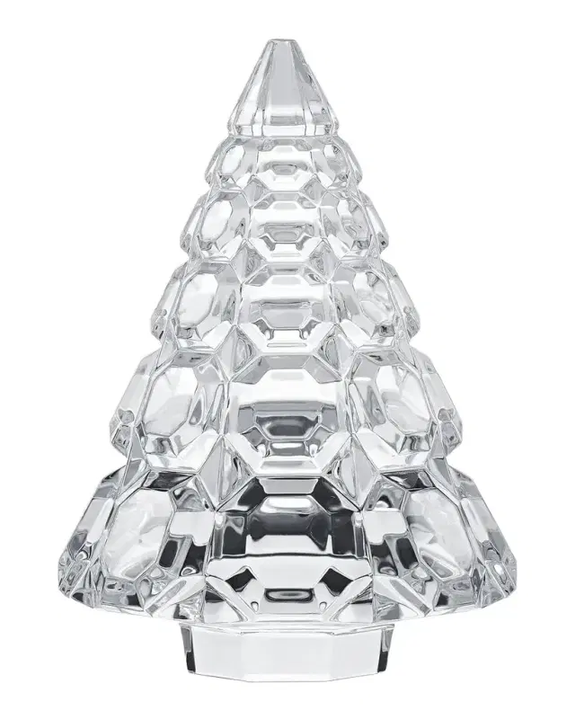 Baccarat Noel Octogone 2026 Crystal 5" Tabletop Christmas Tree, Clear