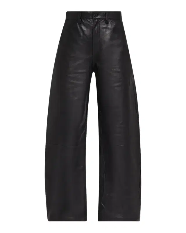 Nili Lotan Tribeca Leather Wide-Leg Pants