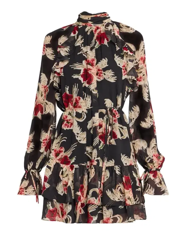 Cinq à Sept Sylvia Wilted Poppy Mini Dress