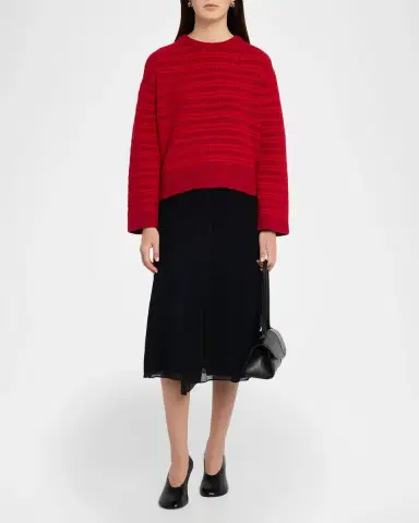 Proenza Schouler Pandora Striped Wool-Blend Sweater | Thumbnail 2