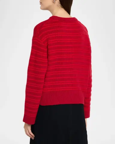 Proenza Schouler Pandora Striped Wool-Blend Sweater | Thumbnail 3