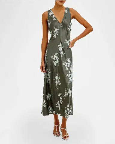 RAILS Camellia Sleeveless V-Neck Midi Dress | Thumbnail 3