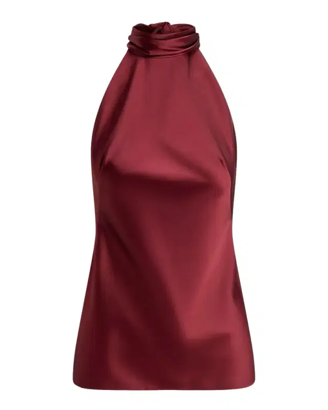 Ralph Lauren Collection Chilton Satin Halter Top