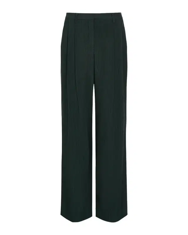 TWP Sulli Textured Pleated Straight-Leg Pants