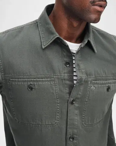 rag & bone Men's Overdyed Cotton Workwear Shirt | Thumbnail 5 rag & bone Men's Overdyed Cotton Workwear Shirt | Thumbnail 5