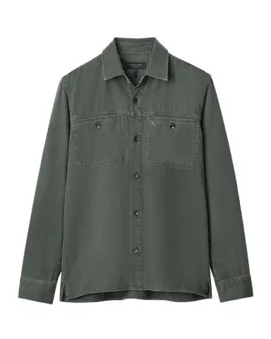rag & bone Men's Overdyed Cotton Workwear Shirt | Thumbnail 1 rag & bone Men's Overdyed Cotton Workwear Shirt | Thumbnail 1