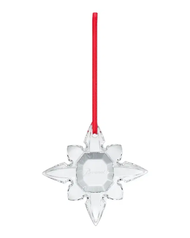 Baccarat Noel Octogone 2026 Crystal Christmas Ornament, Clear