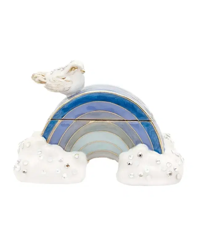 Jay Strongwater Jordan Blue Rainbow Box