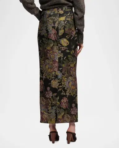 Ralph Lauren Collection Fontaine Floral Jacquard Maxi Skirt | Thumbnail 3 Ralph Lauren Collection Fontaine Floral Jacquard Maxi Skirt | Thumbnail 3