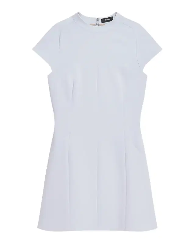 Theory Cap-Sleeve Mock Turtleneck Mini Dress