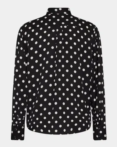 Milly Polka Dot Tie-Neck Blouse | Thumbnail 5 Milly Polka Dot Tie-Neck Blouse | Thumbnail 5