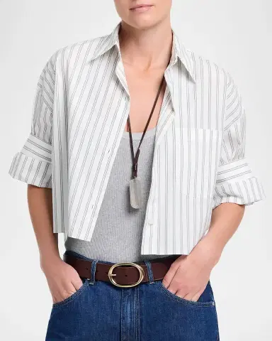 TWP Next Ex Shirt in Stripe Shirting | Thumbnail 4 TWP Next Ex Shirt in Stripe Shirting | Thumbnail 4