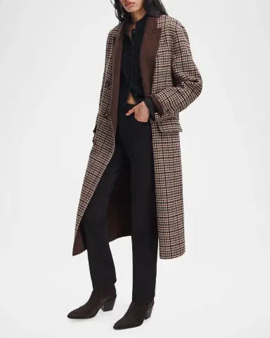 rag & bone Vasso Plaid Double-Breasted Coat | Thumbnail 2