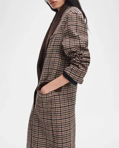 rag & bone Vasso Plaid Double-Breasted Coat | Thumbnail 5