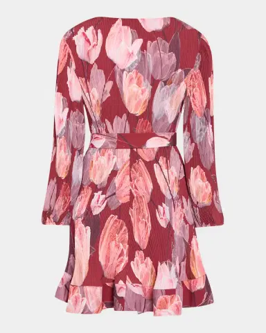 Milly Liv Pleated Floral-Print Mini Dress | Thumbnail 4