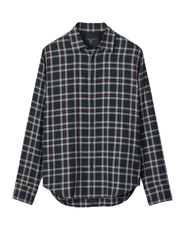 rag & bone Men's Tomlin Plaid Cotton Flannel Shirt