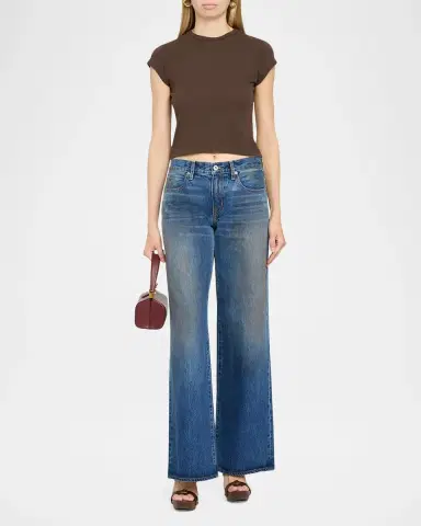 SLVRLAKE Mica Low-Rise Wide Relaxed Jeans | Thumbnail 2 SLVRLAKE Mica Low-Rise Wide Relaxed Jeans | Thumbnail 2