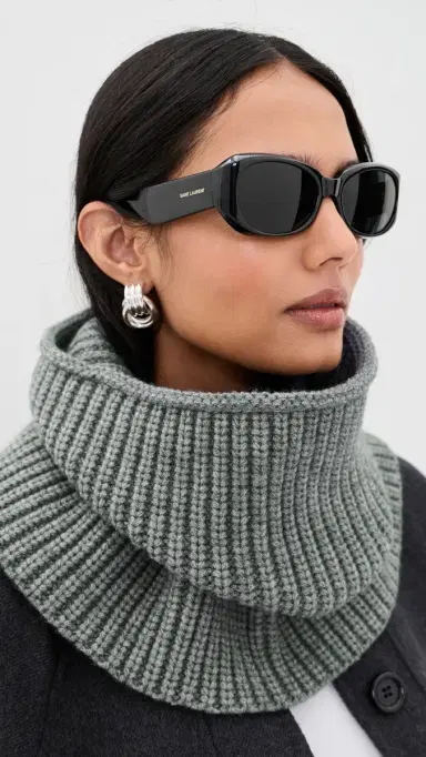 Hat Attack Cocoon Knit Cowl Grey One Size | Thumbnail 3