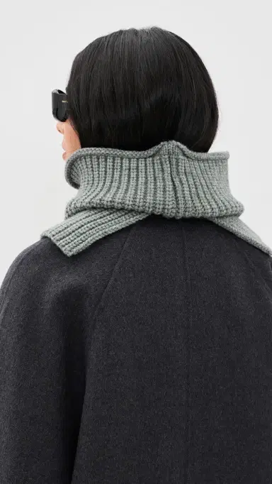 Hat Attack Cocoon Knit Cowl Grey One Size | Thumbnail 4