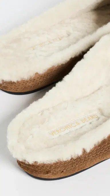 Veronica Beard Narcisa Shearling Mules Chestnut 6 | Thumbnail 4 Veronica Beard Narcisa Shearling Mules Chestnut 6 | Thumbnail 4