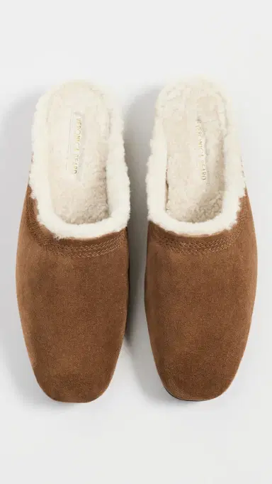 Veronica Beard Narcisa Shearling Mules Chestnut 6 | Thumbnail 5 Veronica Beard Narcisa Shearling Mules Chestnut 6 | Thumbnail 5
