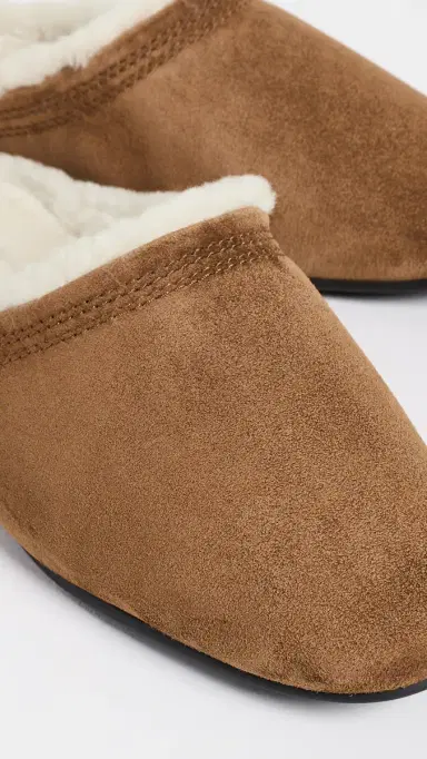 Veronica Beard Narcisa Shearling Mules Chestnut 6 | Thumbnail 6 Veronica Beard Narcisa Shearling Mules Chestnut 6 | Thumbnail 6