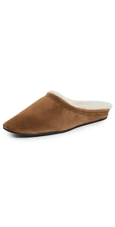 Veronica Beard Narcisa Shearling Mules Chestnut 6 | Thumbnail 1 Veronica Beard Narcisa Shearling Mules Chestnut 6 | Thumbnail 1