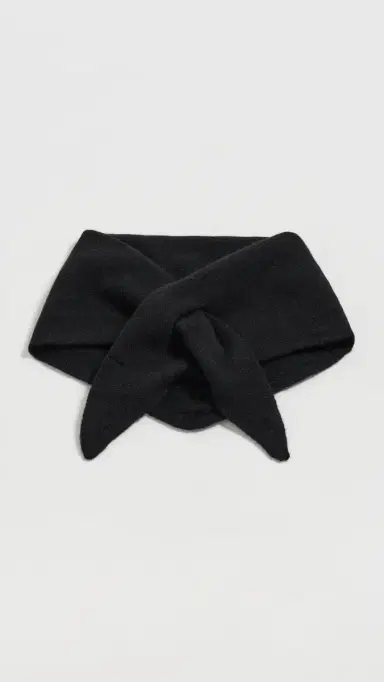 Hat Attack Triangle Wool Knit Scarf Black One Size | Thumbnail 2