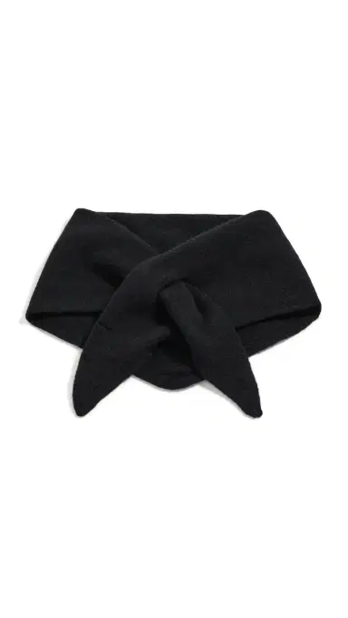 Hat Attack Triangle Wool Knit Scarf Black One Size | Thumbnail 6