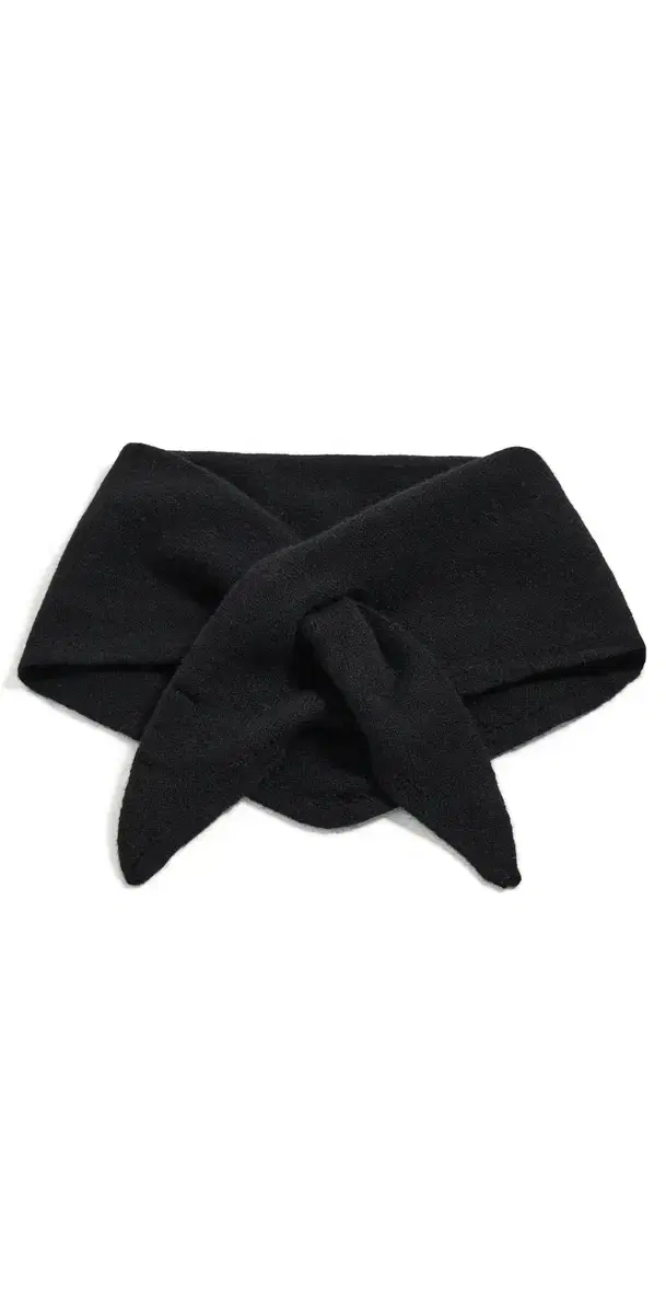 Hat Attack Triangle Wool Knit Scarf Black One Size