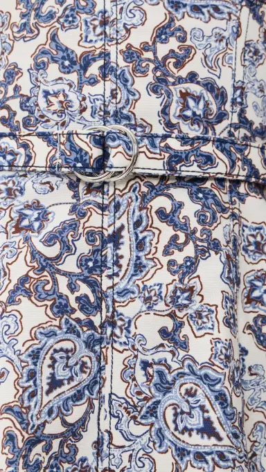 Hill House Home The Fiona Dress Paisley Floral Block/Blue | Thumbnail 6