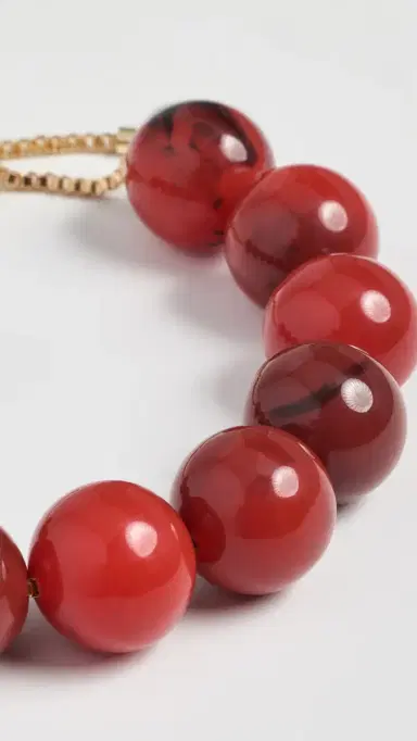 BaubleBar Jane Beaded Bracelet Red One Size | Thumbnail 4